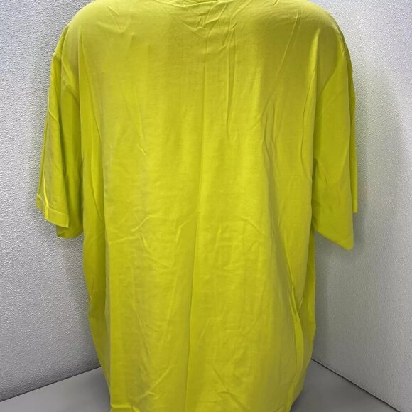NEW COACH Mens T-Shirt Yellow Size XXXL Pocket Logo Short Sleeve Pullover Cotton - Picture 7 of 10